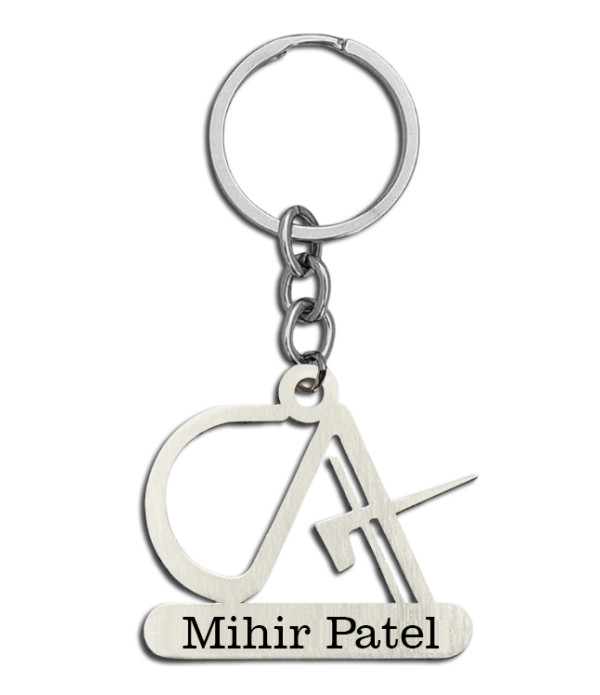 Personalised Metal chartered accountant (CA) Keychain with Custom Name,name on keychain