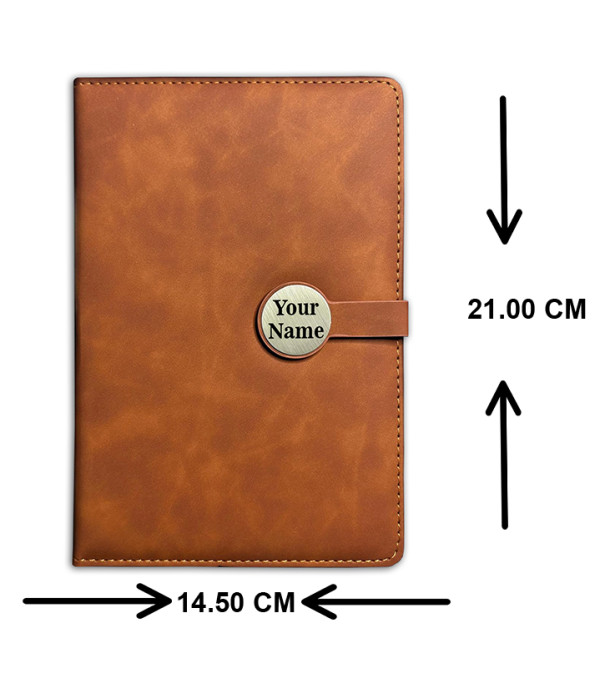 Personalized Brown Diary With Name on Diary | Best Gift For Men & Women | Corporate Gift Set | Useful Gift Set For Personal & Office Use |Customized Diary