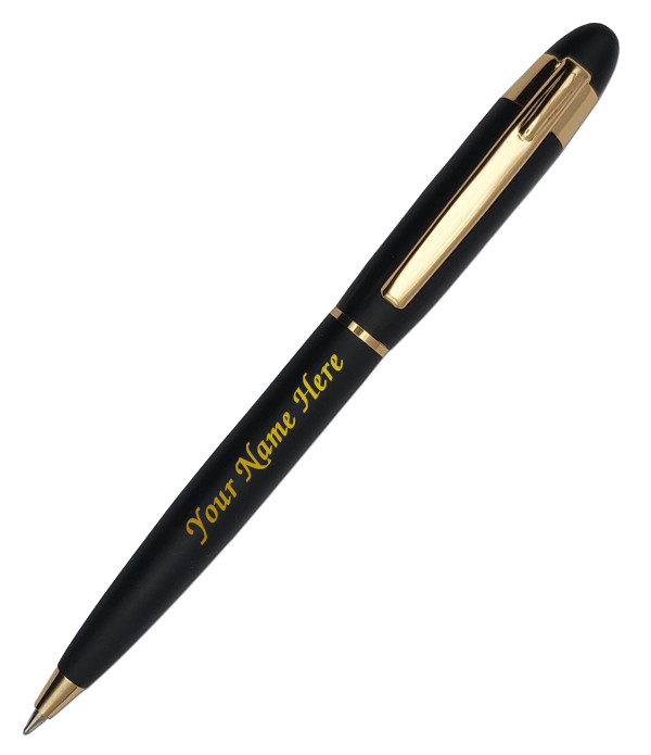 Best Personalized KlowAge Saint Matte Black Pen and Keychain Gift Set,Premium Gift Box with name,customized pen gifts set with Name on pen,keychain and box