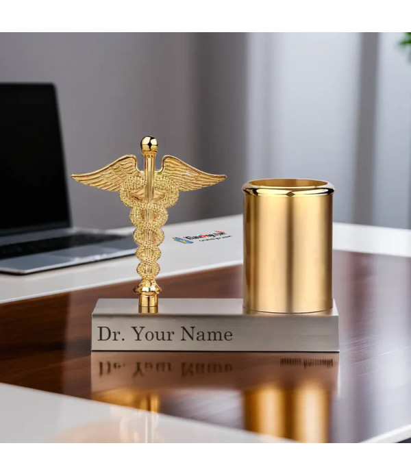 Professional Medical Caduceus Pen Holder...