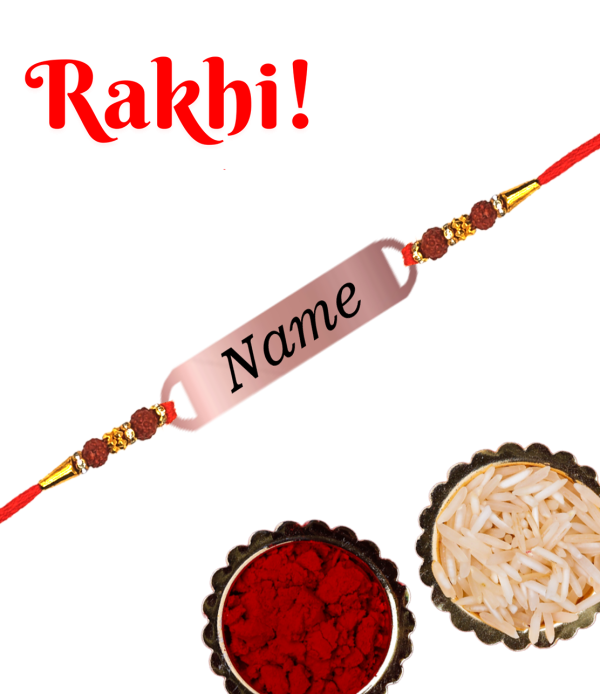 Personalised Name Rakhi For Bhabhi/Broth...