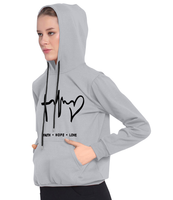 WOMEN'S Trendy Latest Girl's Grey Hoodies T-shirt design top under 500