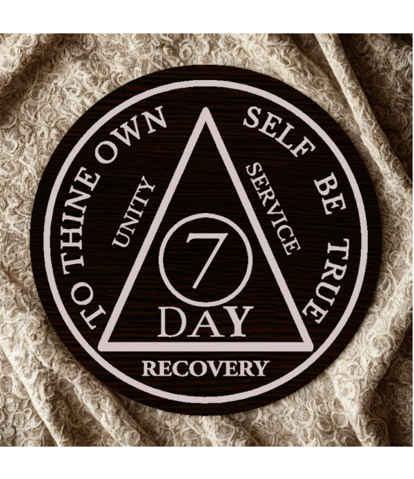  Customised Recovery Wooden Coin, Day Nu...