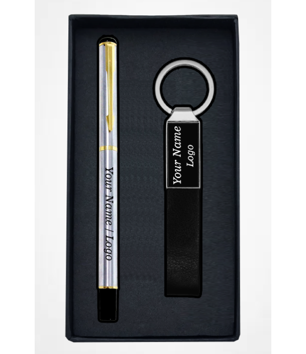 Best Personalized Silver Ball Pen and Ke...