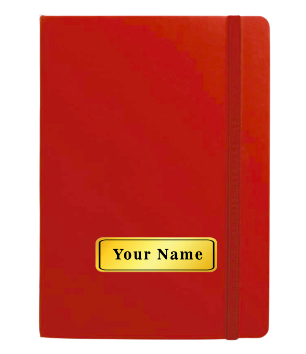 Personalized Red Diary With Name on Diar...