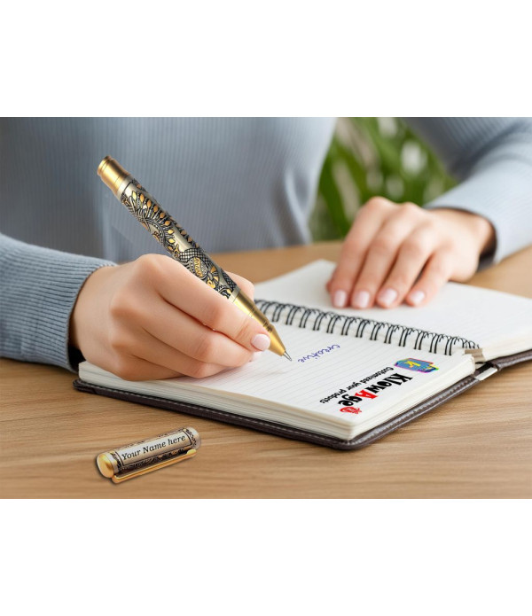  A Personalized Engraved Pen with Peacock Design, Custom Name Engraving, Premium Metal Gift Pen