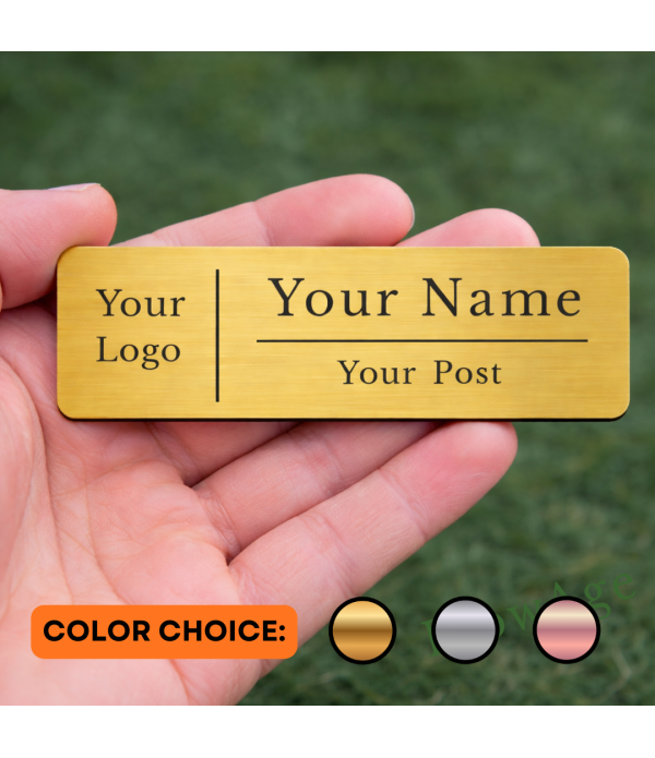 Custom Engraved Magnetic Name Tag Badges...