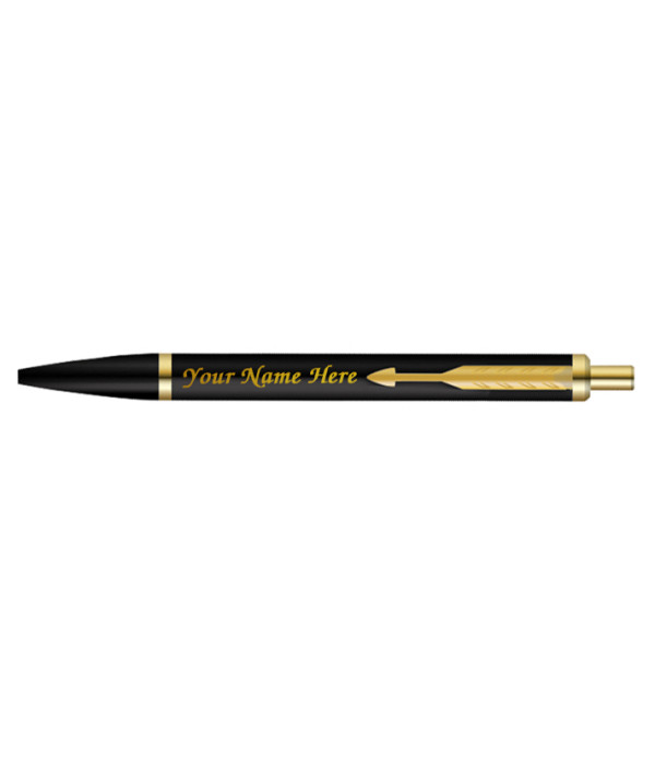 Parker Latitude Matte Black Gold Trim Ball Pen | Blue Ink | Black Body Color | Sleek and Streamlined Design with a Refined Finish Parker Latitude Matte Black Gold Trim Ball Pen | Blue Ink | Black Body Color | Sleek and Streamlined Design with a Refined Finish