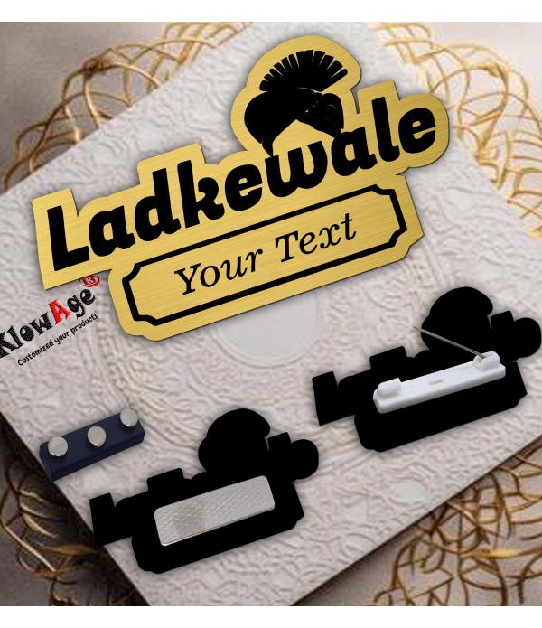 Ladkewale Personalized Wedding Brooch Na... Ladkewale Personalized Wedding Brooch Na...