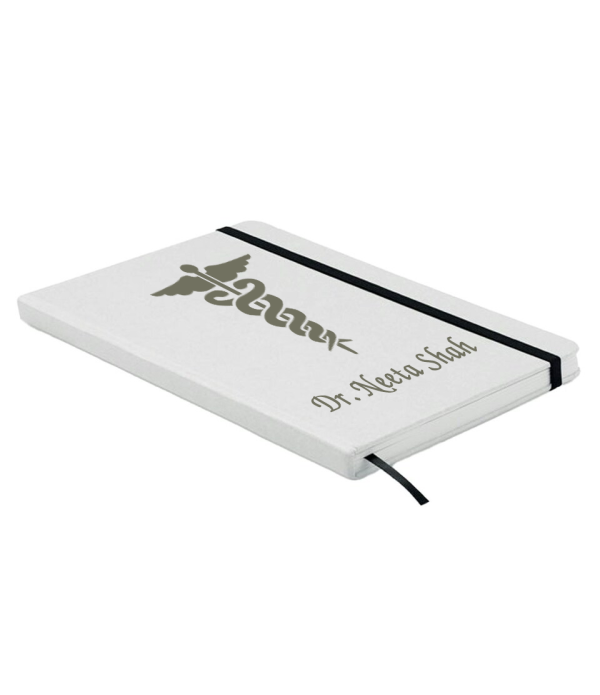 Personalized White Diary With Custom Nam...