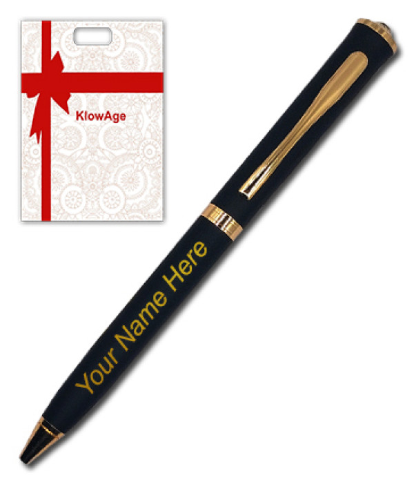 Klowage Saint DM Ball Pen with Engraved Your Name on Pen and Happy Diwali Engraved Gift Box | Gift for Diwali | Premium Pen | Customised Pen | Personalized Pen