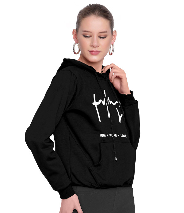 WOMEN'S Trendy Latest Girl's Black Hoodies T-shirt design top under 500