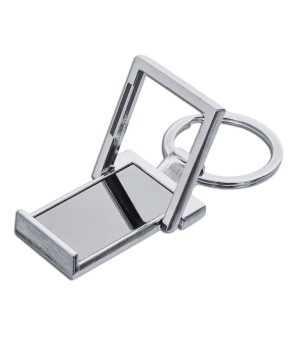 Personalized Metal Keychain with Custom Name Foldable Mobile Phone Stand | Pocket-Sized Phone Holder for Desk & Travel | Compact, Durable – Universal Support for Smartphones