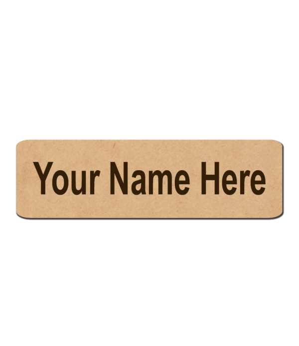 Best Wooden Company Logo / Name 2 line Tag Badges Magnet – Personalized Identification | Name Plate for Suits,Shirt T-Shirt use in Business, School,office, hotel,restaurant, Size-7.00 Centimeters (Width)+2.50 centimeter (Height)
