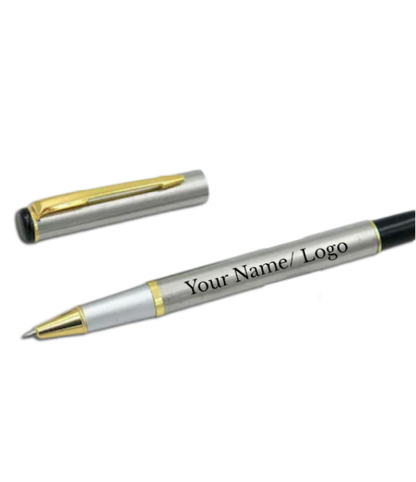 A Personalized Metal Pen with Custom Name/Logo Engraving, Silver and Gold Customized For Men And Women | Doctor Birthday| Weddings | Corporate gift| Employee Gifting