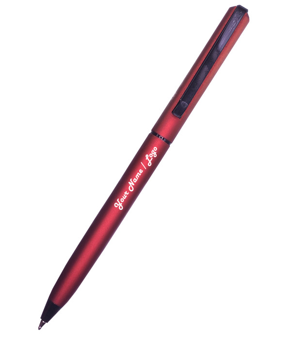 Best KlowAge Personalized Stylish Pen and Keychain Gift Set, Maroon Metallic Pen with Drive Safe Heart Message Keyring