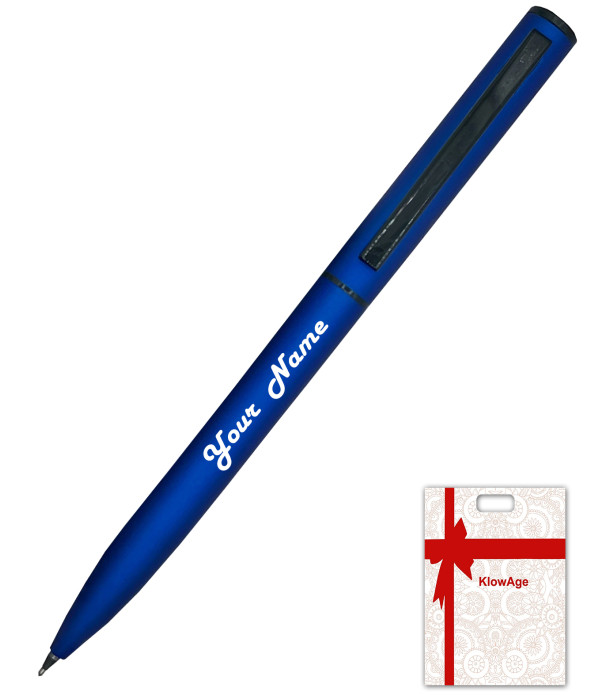 Best Personalized Notebook Gift Set with Blue Cover and Matching Pen, Professional Journal with Custom Name Plate