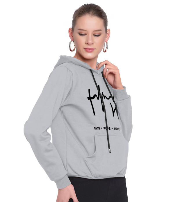 WOMEN'S Trendy Latest Girl's Grey Hoodies T-shirt design top under 500