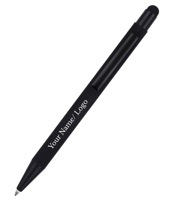 A Personalized Matte Black Ballpoint Pen...