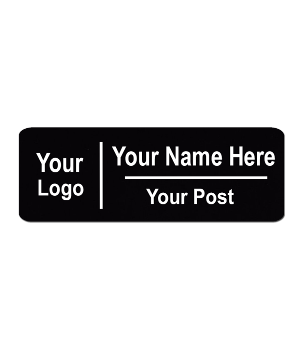 Acrylic Custom Engraved Magnet Name & Logo Tag Badges– Personalized Identification 70mm x 25mm with High Grade Acrylic | Name Plate for Suits,Shirt T-Shirt use in Business, School,office, hotel,restaurant