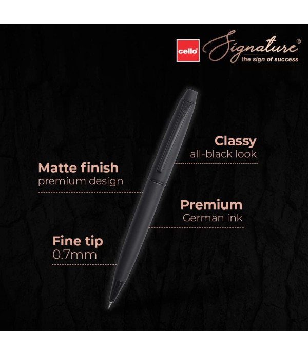 Signature Cello Carbon Ball Pen