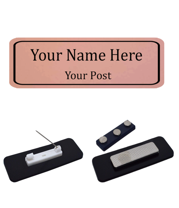 Acrylic Personalised Name Badge with Pin...