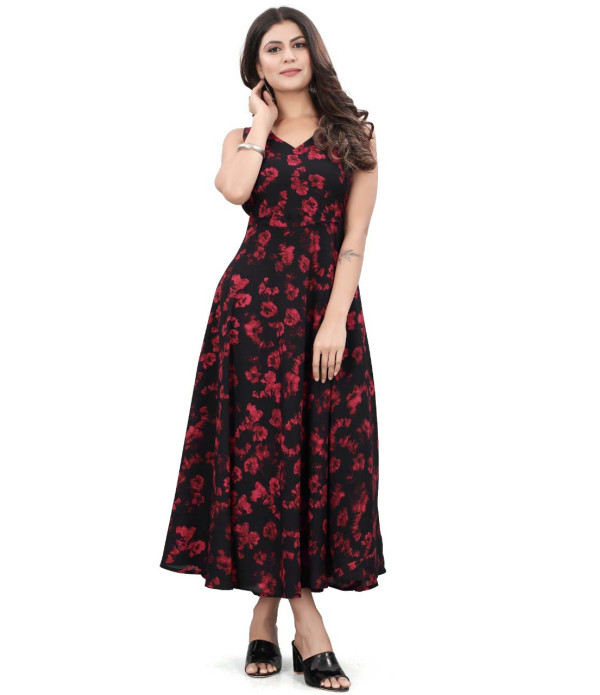 WOMEN'S Black Maxi Gown