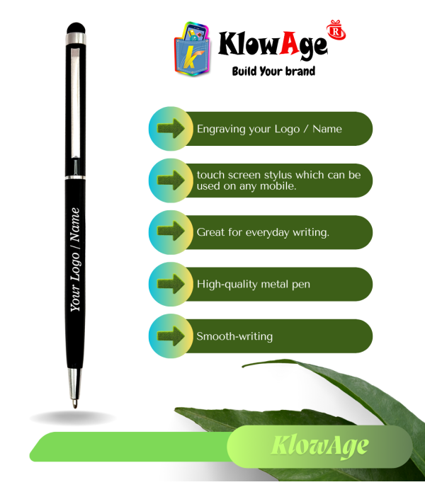 A Customized Signature Pen For Gifting Engraved Your Name On Pen Slim And Light Weight | Personalised Stick Ballpoint Pens with Gift Box | Blue Ink | Corporate Gift for Office, Men & Women | Premium Pen