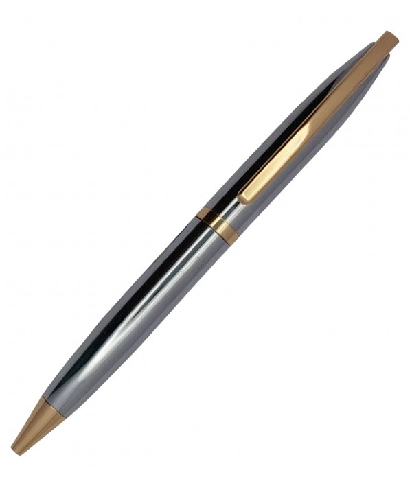 KlowAge Saint Stainless Steel Gold Trim Ball Pen with attractive Best of Luck For Exam Gift Box