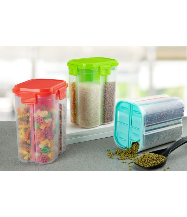 TRANSPARENT 4 SECTION CONTAINER STORAGE ...