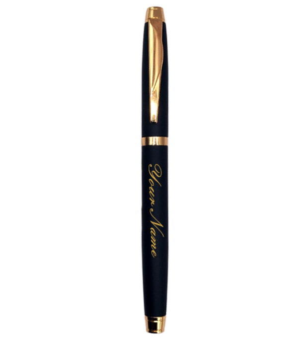 A Personalized Executive Premium Pen with Custom Name / Logo Engraving, Black and Gold, Gold  Customized For Men And Women | Doctor Birthday| Weddings | Corporate gift| Employee Gifting