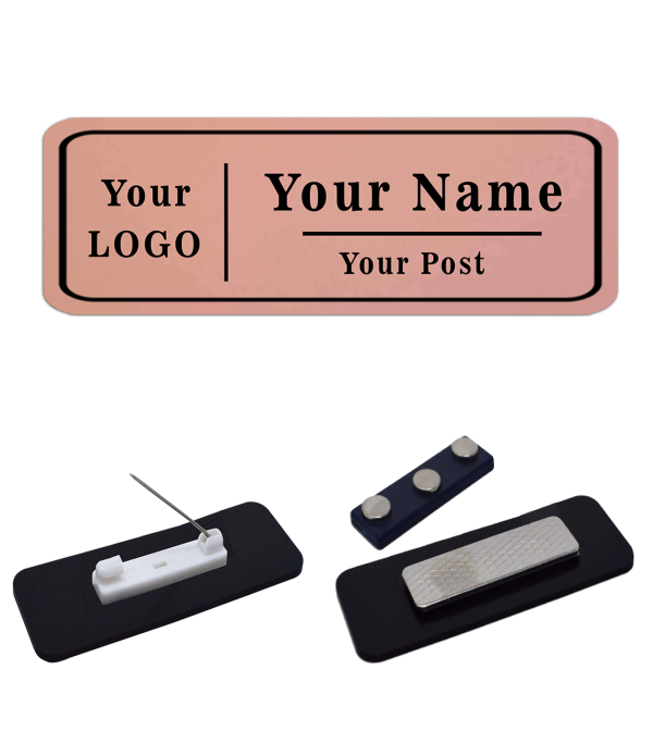 Custom Name Badge with Logo, name and Po...