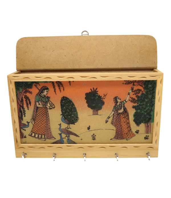 WOODEN KEY HOLDER ( L 21.50 CM X H 18.50...