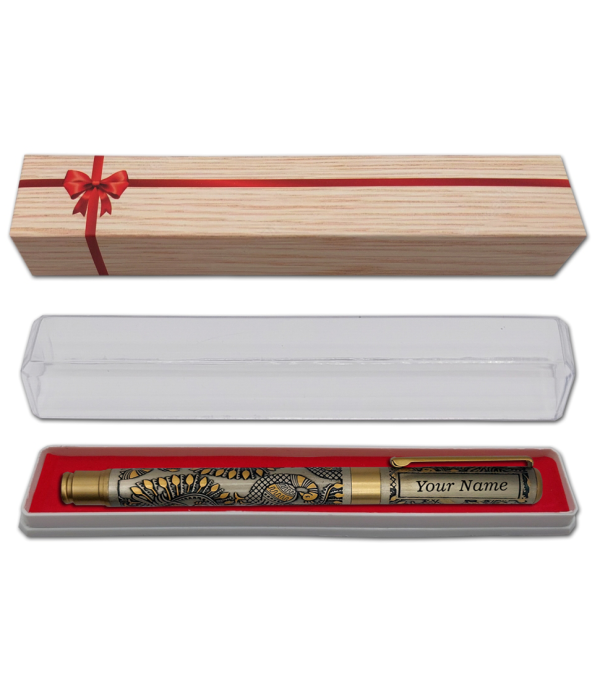  A Personalized Engraved Pen with Peacock Design, Custom Name Engraving, Premium Metal Gift Pen