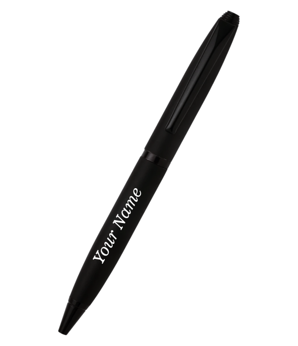 Best Personalized KlowAge Saint Matte Black Pen and Keychain Gift Set,Premium Gift Box with name,customized pen gifts set with Name on pen,keychain and box