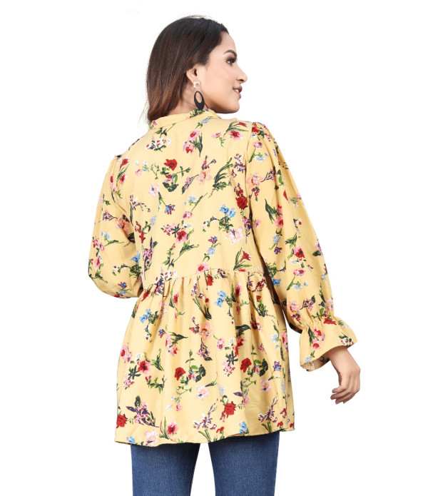 WOMEN'S Trendy Latest women Gold flowers design top under 500