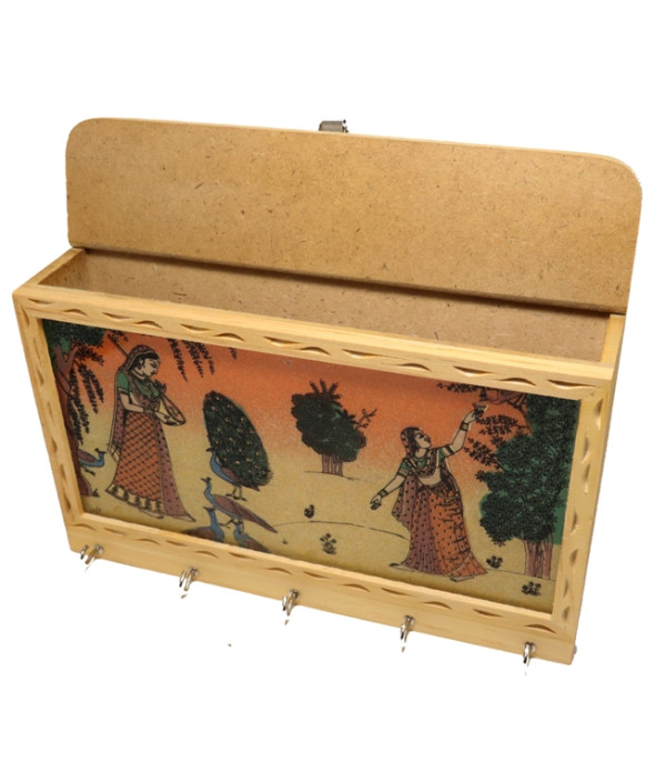 WOODEN KEY HOLDER ( L 21.50 CM X H 18.50 CM )