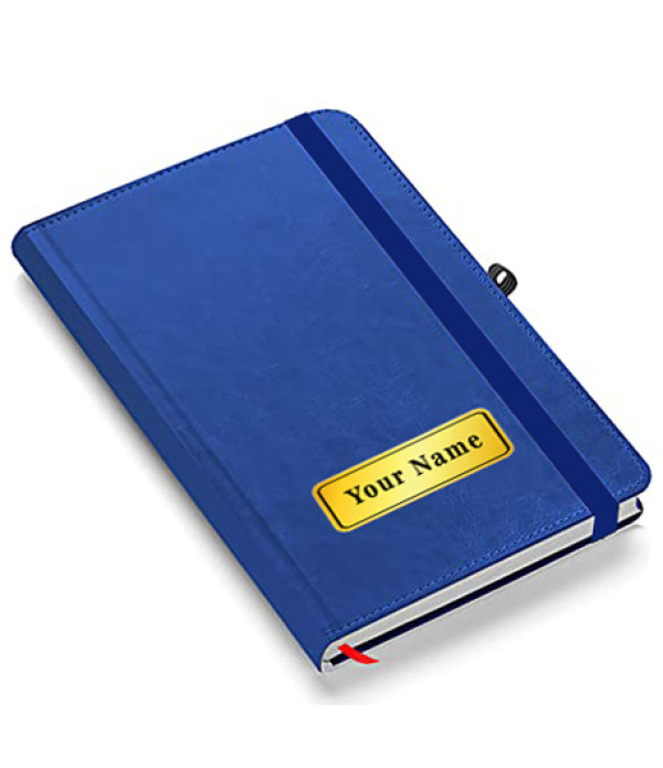 Personalized Blue Diary With Name on Dia...