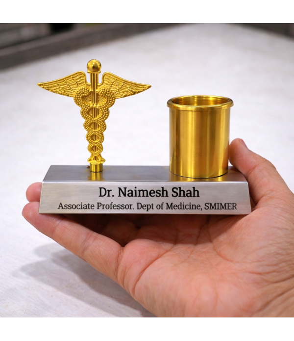 Professional Medical Caduceus Pen Holder...