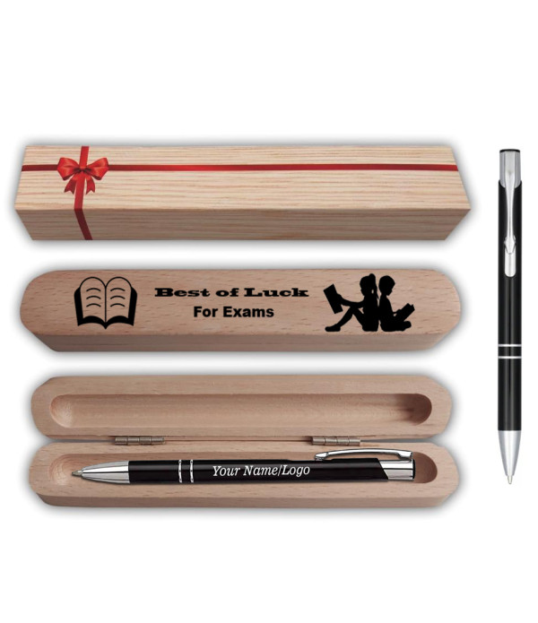 Personalized Wooden Pen Gift Set, Black ...
