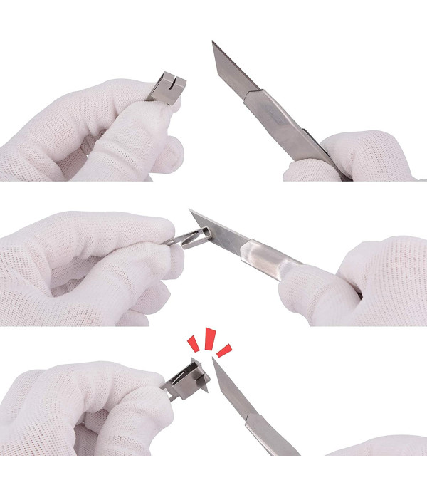 Cutter Knife 9mm Replacement Blades for Cutting Papers, Wallpapers, Cardboard, Vinyl, Tapes etc