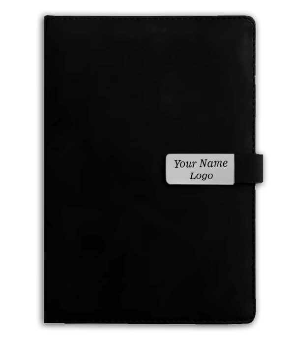 Black Personalized Diary With Name on Di...