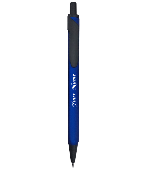 KlowAge Engraved Your Name on Pen Personalized Pen Saint Triangle Navy Blue Ball Pen with Gift Bag Customized For Men and Women | Teachers | Weddings | Corporate | Employee Gifting