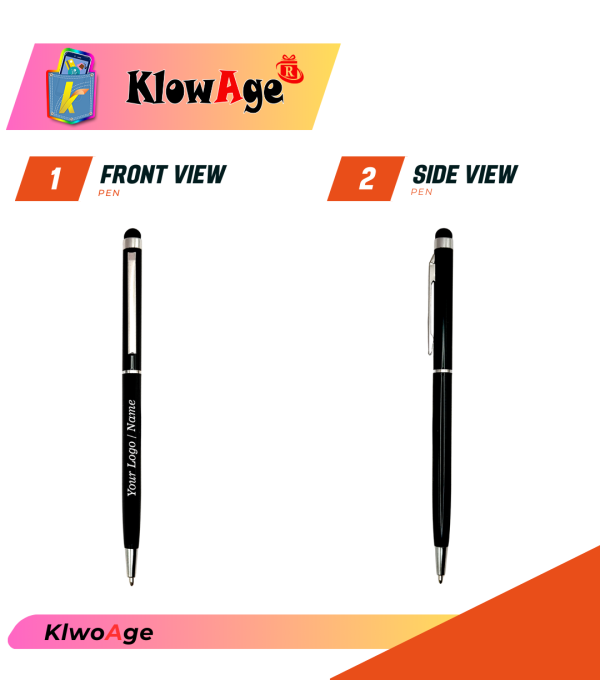 A Customized Signature Pen For Gifting Engraved Your Name On Pen Slim And Light Weight | Personalised Stick Ballpoint Pens with Gift Box | Blue Ink | Corporate Gift for Office, Men & Women | Premium Pen