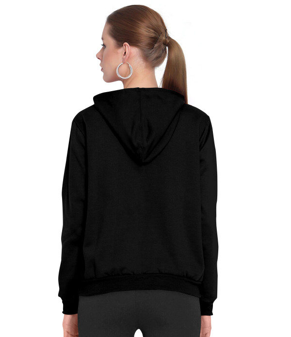 WOMEN'S Trendy Latest Girl's Black Hoodies T-shirt design top under 500