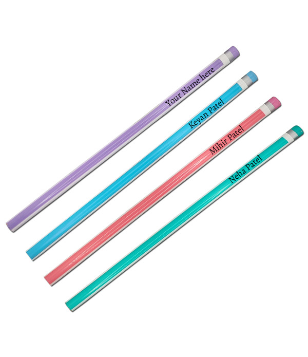 D 20 pics Doms Pencil Jelineo Customized Name On Pencils Set. Personalized Gift for Kids Birthday and Return Gifts