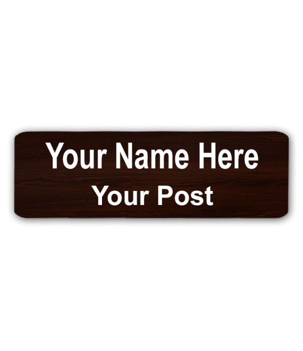 Best Wooden Name& Logo Tag Badges Pin – Personalized Identification | Name Plate for Suits,Shirt T-Shirt use in Business, School,office, hotel,restaurant, Size-7.00 Centimeters (Width)+2.50 centimeter (Height)