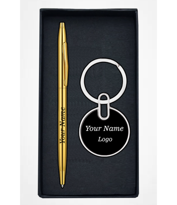 Best Personalized Gift Set with Gold Pen...