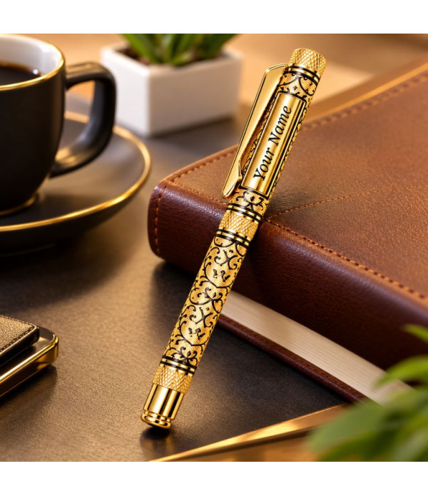 A Personalised Gold Engraved Name Pen