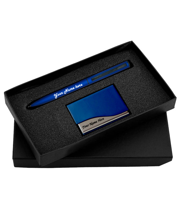 KlowAge Saint Navy Blue Ball Pen with Ca...